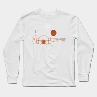 Tatooine vintage travel Long Sleeve T-Shirt